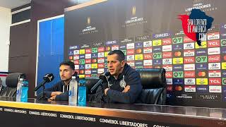 Conferencia post victoria de #sanlorenzo frente a Liverpool de Uruguay.