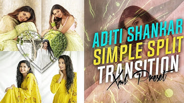 Simple Split screen transition || alight motion presets || creative content #alightmotion #preset