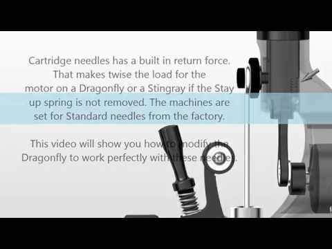 How to modify the Dragonfly for use with cartridge needles