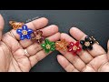 Flower power teardrop crystal braceletjewelry making tutorial