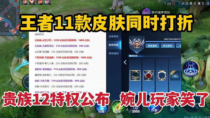 王者11款皮肤同时打折，贵族12特权公布，婉儿玩家笑了 - 天天要闻