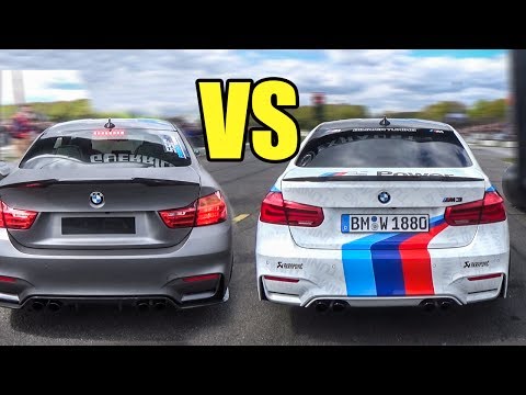 BMW M3 F80 Vs BMW M4 F82 - DRAG RACE!