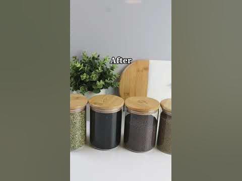 🔥Kitchen refills #viral#Organizing Spices #Spice jars #shorts #