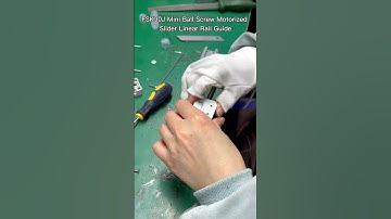 DIY Mini Ballscrew Motorized Slider Linear Rail Guide