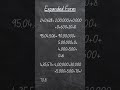 Number Work | Expanded form #numberwork #expandedform #maths #shorts #youtube #shortvideo