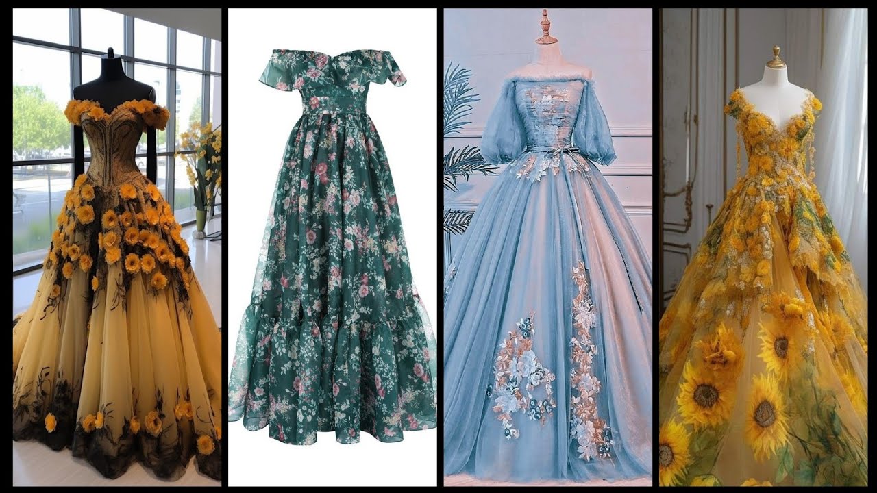 ideals & elegant long weddings maxci designs of fancy gown - YouTube