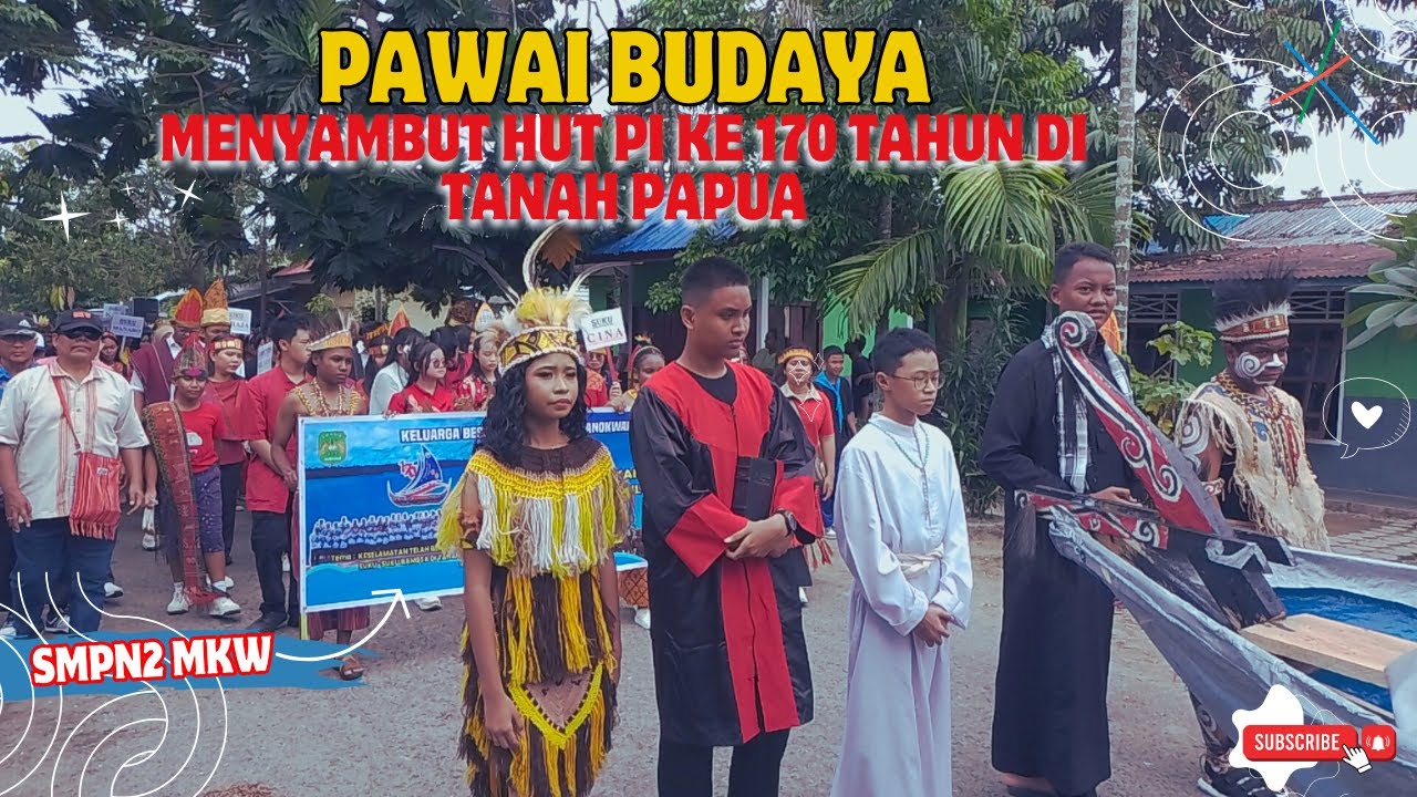 PAWAI BUDAYA - MENYAMBUT HUT PI KE 170 TAHUN - SMP NEGERI 2 MANOKWARI #trending #fypシ゚ #pawaibudaya