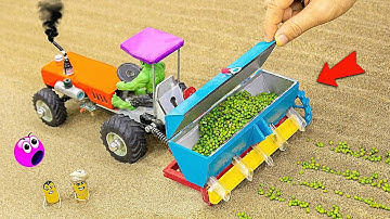 Diy tractor stuck in mud mini science project #6 || @KeepVilla | Tech Creators