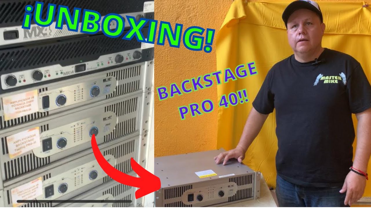 Compramos un Amplificador Backstage Pro 40 - Unboxing. - YouTube