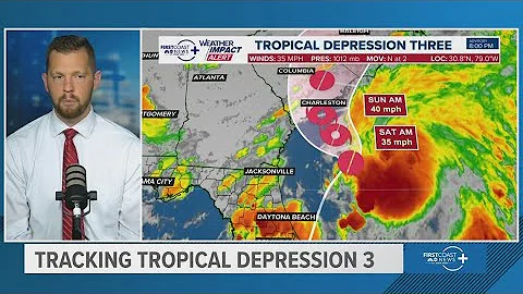 Where is Tropical Depression 3 headed? Tracking the storm as it potentially becomes Chantal