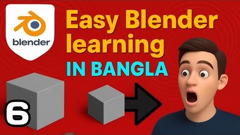 Blender Bangla Tutorial Full Course (PART 6) - how to make 3d Bucket