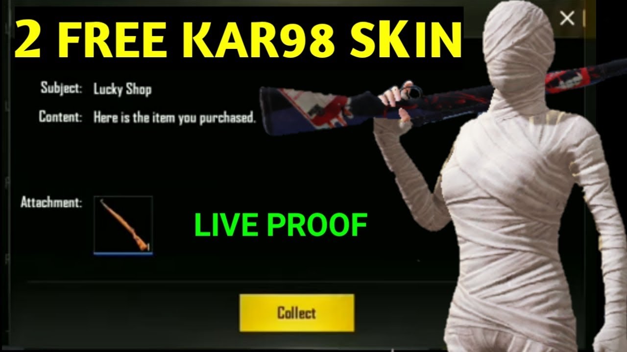 GET KAR98K GUN SKIN FREE | PUBG MOBILE FREE GUN SKINS | FREE GUN SKINS IN  PUBG MOBILE - 