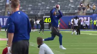 Pregame Warmup: Odell Beckham jr. Brandon Marshall and Evan Engram