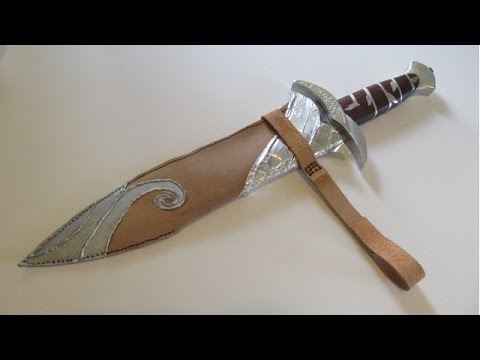 Make a Leather Sword Sheath - YouTube