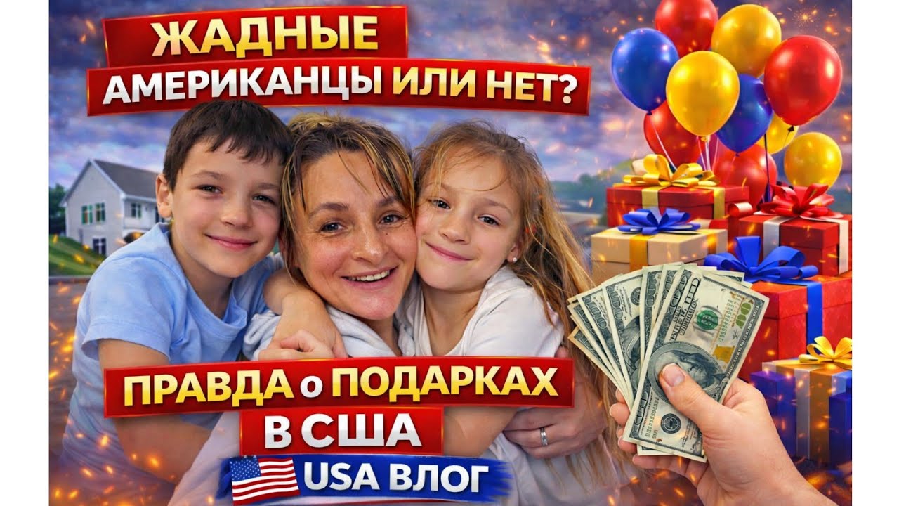 Подарки нашим именинникам! Обзор и упаковка. США. ВЛОГ. 