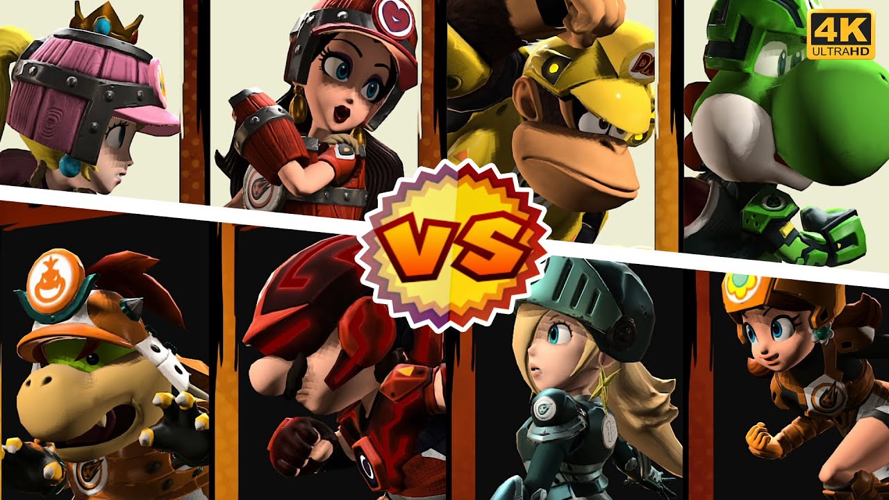 Yoshi Vs. Bowser Jr.  - Mario Strikers: Battle League