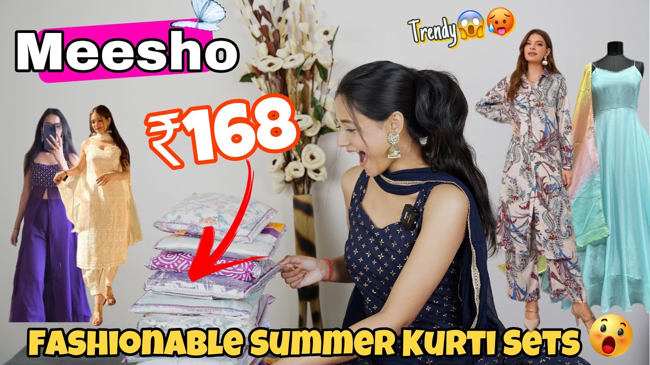Meesho *Fashionable Summer Kurti Sets*😍|Starting at ₹168 🤑|Eid special 😍 #meesho #kurtiset #eid