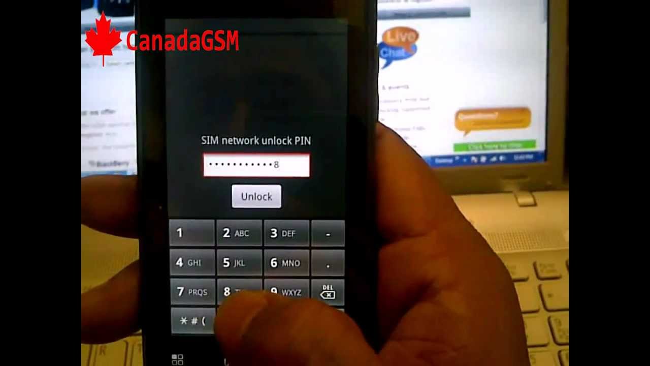 Motorola Milestone XT720 Unlocking Instructions