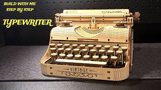 Retro Typewriter Model Kit | Mechanical DIY Build