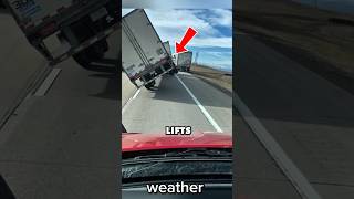 Wild Wyoming Winds Toss Trucks, One Tips Over