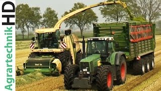 KRONE BiG X 1100 | FENDT + John Deere Traktoren häckseln Grünroggen | Silage | AgrartechnikHD