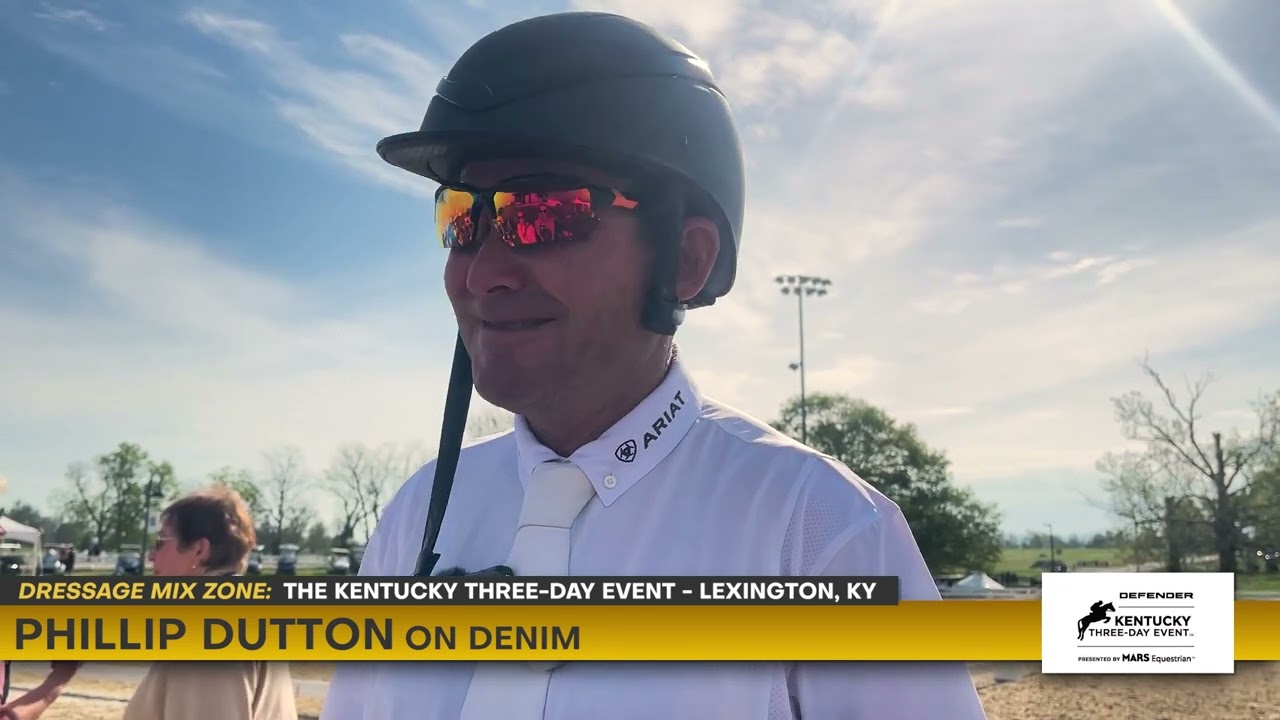 MIX ZONE Phillip Dutton Riding Denim - Dressage - The Defender Kentucky Three-Day Event