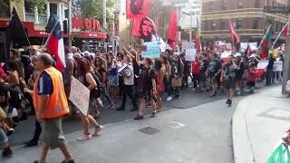 More of the protest by the Chile immigrants (Campbell street)