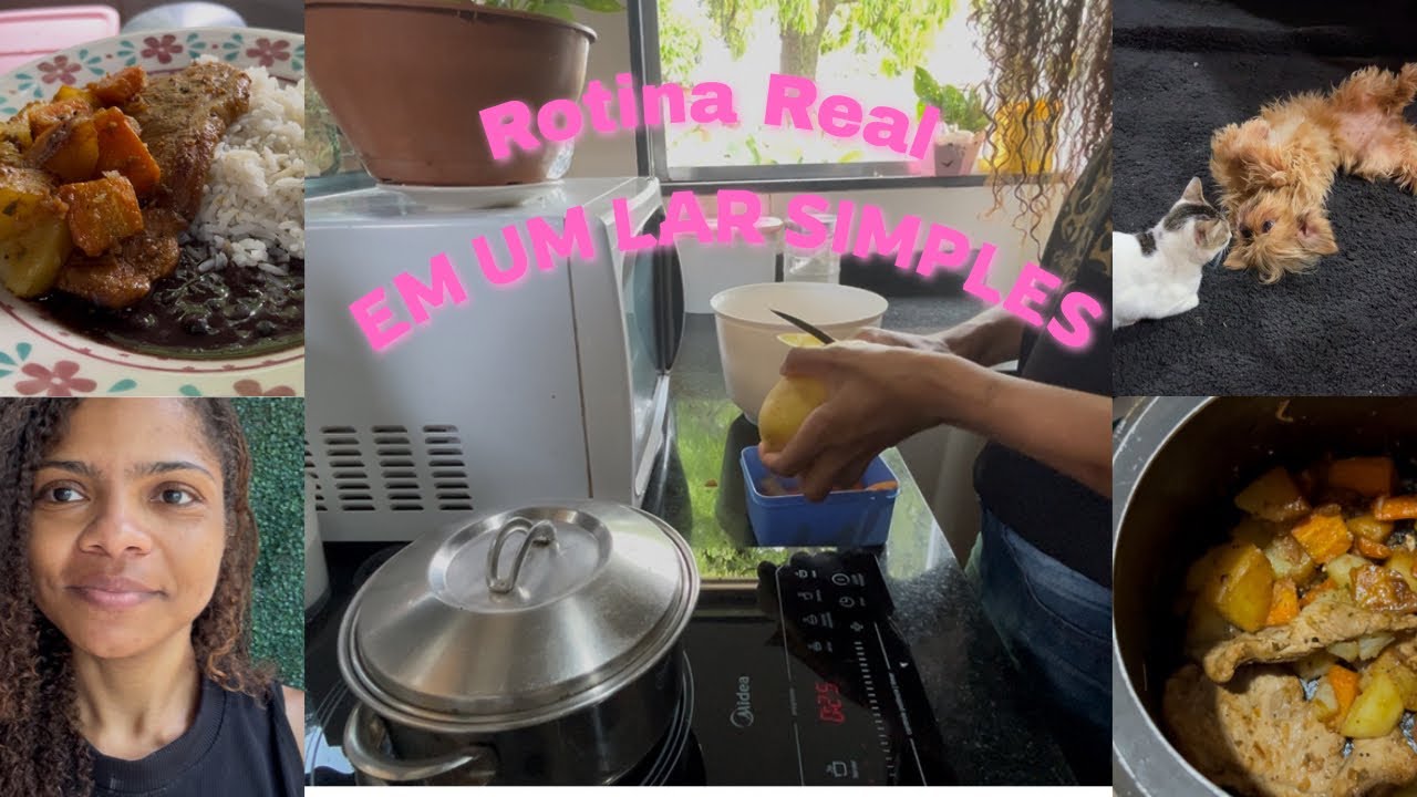 A realidade da minha casa | Pets e almoço simples | Fogão de 1 boca | Vida sem filtros 