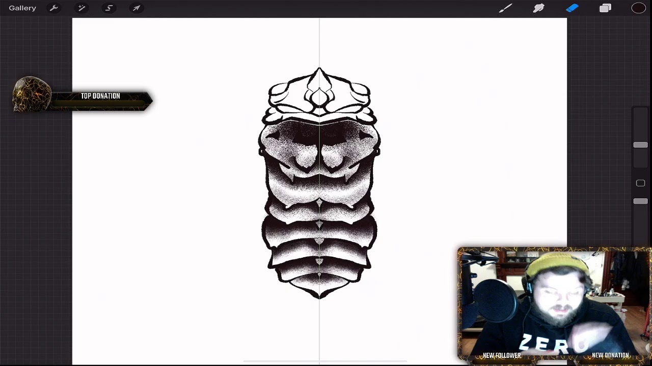 Procreate drawing with Wolf Pits episode#1