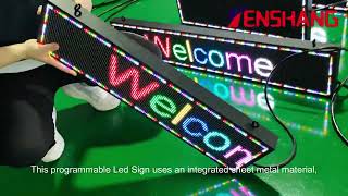 Rgb Led Scrolling Sign Digital Message Board Wifi App Control