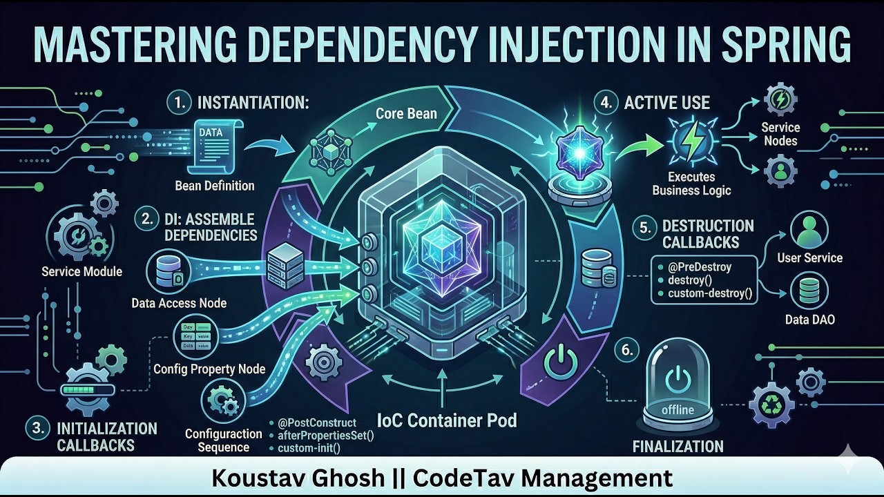 Dependency Injection in Spring Boot Explained | Constructor vs Setter ...