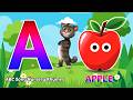Phonics Song 2 with TWO Words in 3D - A For Apple🍎🍏- ABC Alphabet Songs with Sounds for Children's