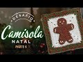 Desafio Suéter de Natal em Crochê - Passo a passo - Parte 6 - Bolacha