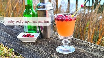 Ruby Red Grapefruit Martini