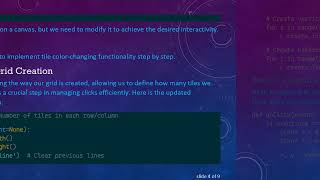 How to Make Tiles Change Color When Pressed in a Tkinter Grid