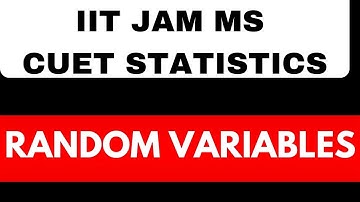 iit jam mathematical statistics| iit jam  ms pyq solution|du entrance| statistics random variables