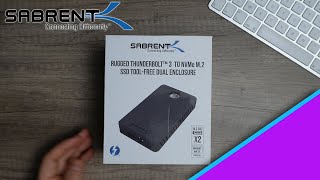 Test du boîtier externe double slot NVMe M.2 Sabrent Rugged Thunderbolt 3 (en Français)