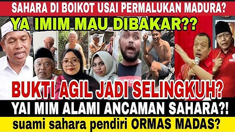 Madura tercoreng ulah sahara & suaminya ormas madas & lbh laporkan yai mim densu kang dedi agil