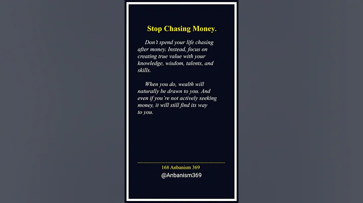 Stop Chasing Money, Create Value, Attract Wealth | Motivational Quotes | Shorts