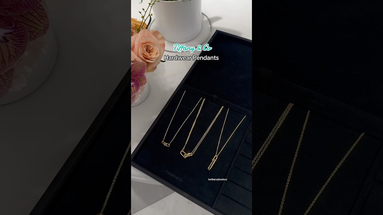 TIFFANY CO HARDWEAR PENDANT NECKLACE JEWELRY SET 