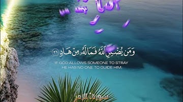 [أليس الله بكاف عبده، ويخوفونك بالذين من دونه] تلاوة جميلة للقاريء أنس الشافعي# سورة [ الزمر]