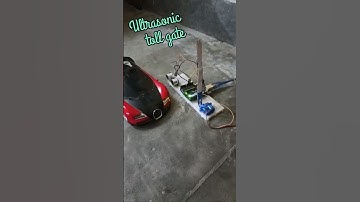 Automatic barrier using ultrasonic sensor #shorts @Praveen_D_N