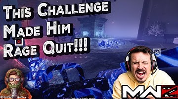 This Challenge Made Him Rage Quit! | MW3 Zombies