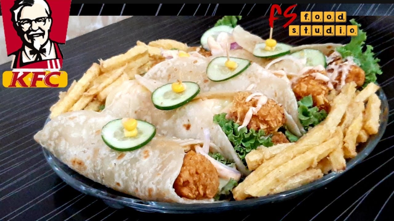 KFC Twister Porpcorn Paratha Zinger Twister KFC Style Tortilla