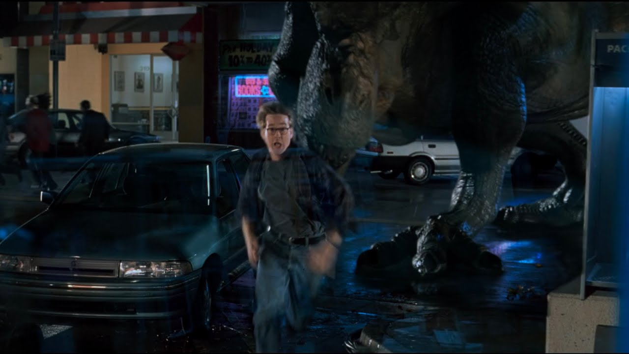 The Lost World: Jurassic Park (1997) - Buck T-Rex eats Unlucky Bastard/ David Koepp Cameo