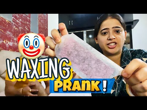 Waxing Prank on Husband |  VASHIKA 😜🙈