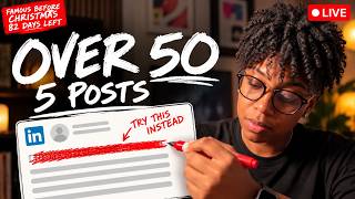 They're All Over 50. Watch Me Rewrite Their LinkedIn Posts Live.
