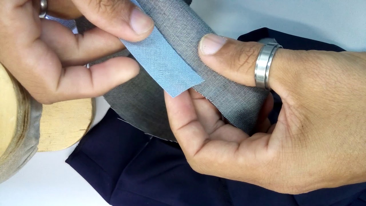 Como fazer uma barra de calça social Masculina