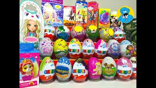 30 Kinder Surprise, Unboxing  Fixiki, Peppa Pig, Masha and the Bear, Luntik, My Little Pony