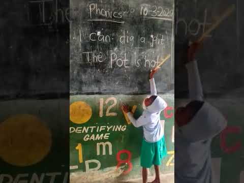 Little Girl Reads The pot is hot from Blackboard